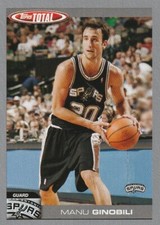 Emanuel Manu Ginobili 2004-05 Topps Total Basketball NBA Silver Parallel Spurs