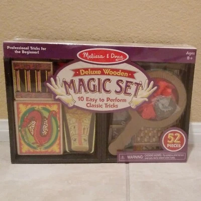  Deluxe Wooden Magic Set 52 Pieces Melissa & Doug Ages 8+ New Sealed Box - Image 1 of 2