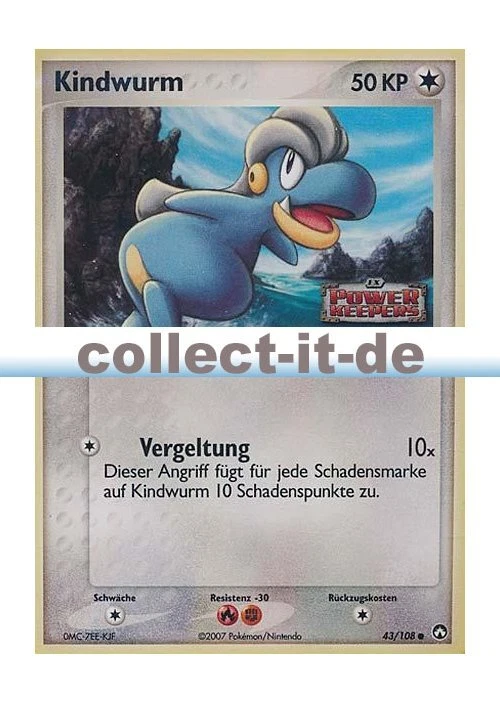 Pokemon EX Power Keepers 43/108 - Kindwurm - Reverse Holo Deutsch - Bild 1 von 1