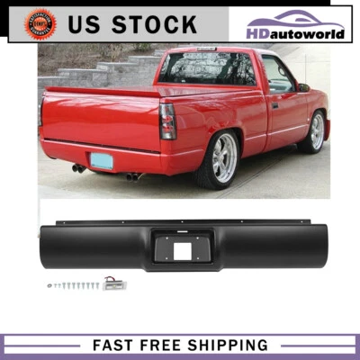For 1988 89 90 91-1998 Chevrolet C1500 2500 3500 Rear Bumper With Roll Pan Light — 第 1/4 张图片