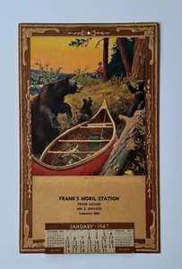 A Surprise for Everyone Vintage Philip Goodwin 1947 Calendar Print Mobil Station - Picture 1 of 6