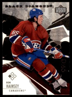 2003-04 Upper Deck Black Diamond #76 Ron Hainsey RXb4v5 - Image 1 of 2