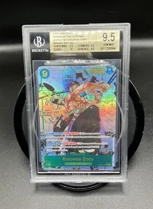One Piece TCG Roronoa Zoro OP06-118 SEC Manga Rare Art BGS 9.5 ENG - Picture 1 of 1