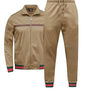 MEN EXCLUSIVE GYM FASHION STAR JOGGER TRACKSUIT W/DRAWSTRINGS SMALL UPTO 5X - Picture 1 of 93