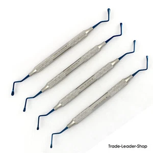Lucas Knochenküretten 4x Dentallabor Instrumente Fig Nr. 85 / 86 / 87 / 88 - Bild 1 von 6