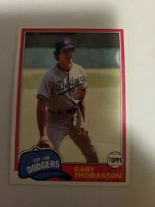 Topps Gary Thomasson 1981 #512 excelente/casi nuevo - Imagen 1 de 1