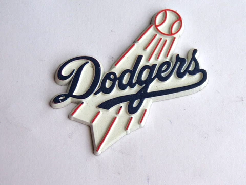 VINTAGE MLB LOS ANGELES DODGERS  FRIDGE MAGNET STANDING BOARD OLD SCHOOL RARE Cover