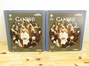 Gandhi Laserdisc Ben Kingsley Candice Bergen Disc #1 & Disc #2 - Picture 1 of 4