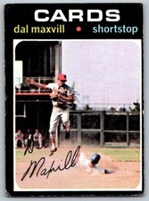 1971 Topps #476 Dal Maxvill    St. Louis Cardinals