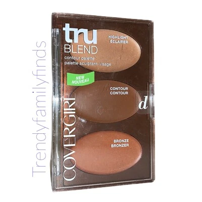 COVERGIRL TruBLEND Contour Palette, 0.28 Oz, Dark Highlight Contour Bronzer - Image 1 of 2