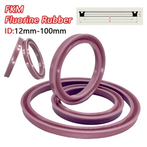 FKM Oil Seal Ring USH/UPH/UY Type Piston Hydraulic Rod Shaft Hole Seal Lip Seal - Picture 1 of 6