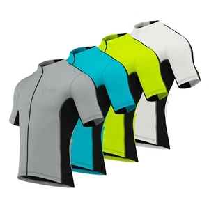 Mens Cycling Jersey Summer Short Sleeve Bicycle Breathable Racing Top S-XXL - Picture 1 of 28