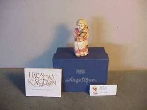 1999 RETIRADO HARMONY KINGDOM EDICIÓN CRONOMETRADA NAVIDAD - PASTILLA ÁNGEL CON PELUCHE - Imagen 1 de 8