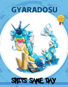 ✅ Official Pokémon Gyarados Building Blocks Set 481pcs Creative DIY Fun Toy NEW - Picture 1 of 3