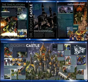 Dr Doom's Castle #CD-01 Locations Fantastic Four Marvel Fact File Fold-Out Page - Picture 1 of 1