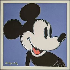 ANDY WARHOL * Mickey Mouse * lithograph * 50x50 cm *limited # 50/500 CMOA signed - Bild 1 von 10