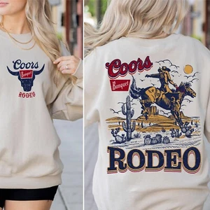 Retro Coors Rodeo Sweatshirt Unisex Gift For Fans - Picture 1 of 3