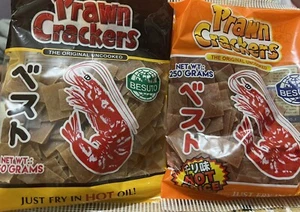 Garnelen Cracker Besuto 250g x 4 Kostenloser Versand in die USA gemischte Geschmacksrichtungen - Bild 1 von 1