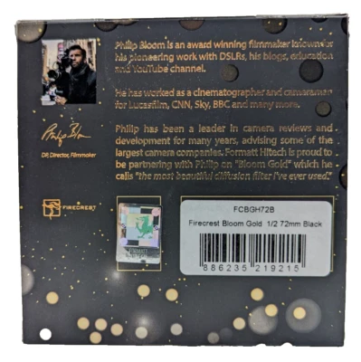 New Formatt Hitech Firecrest Bloom Gold Filter (72mm, 1/2 Density, Black Frame) - Image 1 of 4