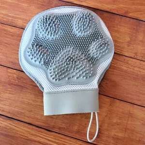Pet Grooming Glove Dog Cat Horse Hair Mit Removal Mitt Remover Washing Bath - Picture 1 of 4