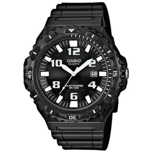 CASIO MRW-S300H-1BVDF OROLOGIO SOLARE RESINA NERO DATA 45mm SOTTOCOSTO - Foto 1 di 5