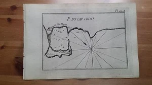 1780 Roux Meucci: Mapa Capo Krio Cnido Knidos "P. Du Cap Creou" (Turchia Turkey) - Picture 1 of 1
