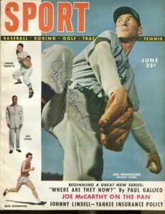 Hal Newhouser Signed 1949 Sport Magazine Autographed Tigers Ex/MT Nice PSA/DNA