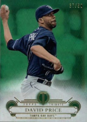2014 Topps Tribute Green #84 David Price SER #/50 Tampa Bay Rays  BX T2B - Image 1 of 2