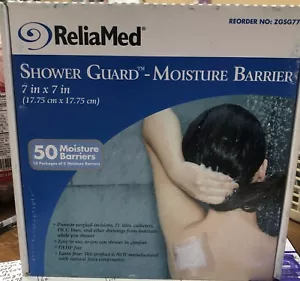 (50ea) ReliaMed 7x7" Shower Guard Moisture Barrier wound dress clean ZGSG77 skin - Picture 1 of 1