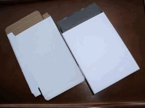 50 pcs 1 " Corrugated White Cardboard Box /Multi DVD Case Mailer JS50 FREE SHIP - Picture 1 of 1