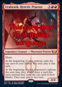 MTG URABRASK, HERETIC PRAETOR EXC - URABRASK, PRETORE ERETICO 129 - SNC - MAGIC - Picture 1 of 1