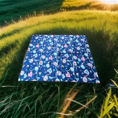 Vtg Kitschy Abstract Rainbow Pride Artsy 80s 90s Painter Retro Fabric Piece Sew  - Image 1 of 4