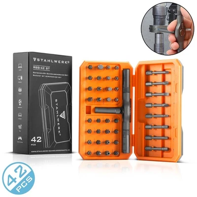 STAHLWERK Ratschen Schraubendreher Bit Set 42-tlg Steckschlüssel Schraubenzieher - Bild 1 von 4