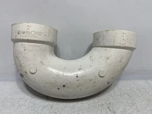 Charlotte Pipe 31-1157 PVC Elbow Fitting 2"" DWV (lot of 3) - Picture 1 of 5