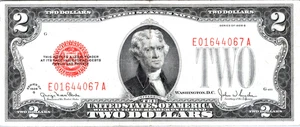 1928-C $2 "RED SEAL" Legal Tender VF-Fr. 1504 - Picture 1 of 3