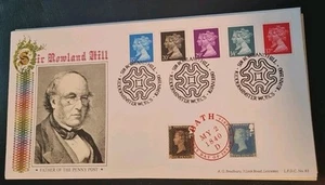 GB - 1990 -A G Bradbury LFDC 83 FDC Penny Black Double Heads - Ltd Ed 463/1000 - Picture 1 of 2