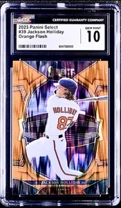 2023 Panini Select ORANGE FLASH #39 Jackson Holiday CGC GEM MINT 10 ORIOLES RC - Picture 1 of 2
