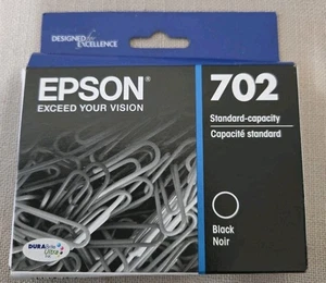 Genuine Epson 702 Black DuraBrite Ink Cartridge  - Picture 1 of 2
