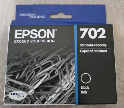 Genuine Epson 702 Black DuraBrite Ink Cartridge  - Image 1 of 2