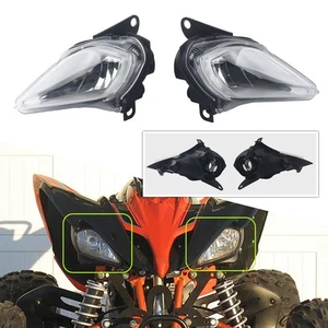 Headlights Assemblies Pair For Yamaha YFZ 450 RAPTOR YFM 250 350 700 2006 - 2022 - Picture 1 of 9
