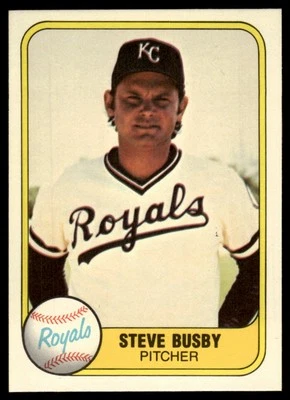 1981 Fleer Steve Busby Kansas City Royals #33 - Image 1 of 2