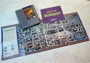 Castlequest con Manual y Mapa | Carrito Nintendo NES | Videojuegos Vintage - Imagen 1 de 11