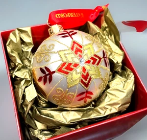 Waterford Crystal Holiday Heirlooms ELEMENTS Star Ball Ornament Hand Blown - Picture 1 of 12