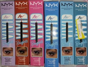 NYC Professionals Vivid Brights Liquid Matte Eyeliner Lot of 6 - Picture 1 of 2