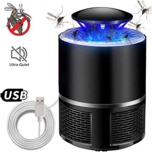 LAMPADA CON LUCE LED INSETTICIDA ANTIZANZARE ANTI INSETTI MOSCHE USB DA INTERNO - Foto 1 di 6