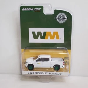 Rare Greenlight Waste Management 2020 Chevrolet Silverado Truck Green Machine - Picture 1 of 4