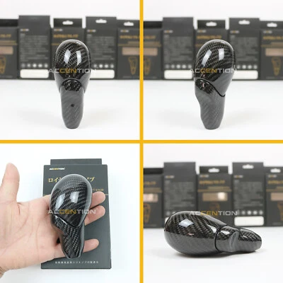 Carbon Fiber Automatic Gear Shift Knob For Nissan Fairlady Z Z34 370Z 2009-2023 - Image 1 of 4