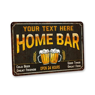 Custom Home Bar Sign Home Bar Decor Gift for Dad Him Man Cave Decor 108122002156 - Image 1 of 4