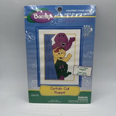 Janlynn Barney Curtain Call Rappel Counted Cross Stitch Kit With Frame #16-74 - Image 1 of 4