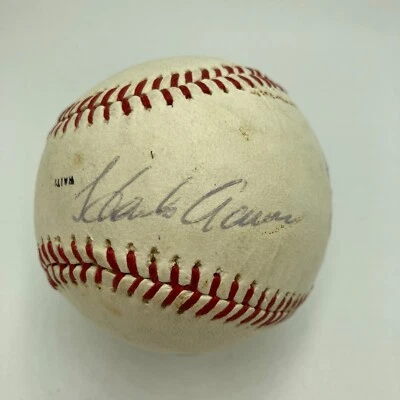 Hank Aaron Signed 1970's Brewers Baseball PSA DNA Certified - Image 1 of 3